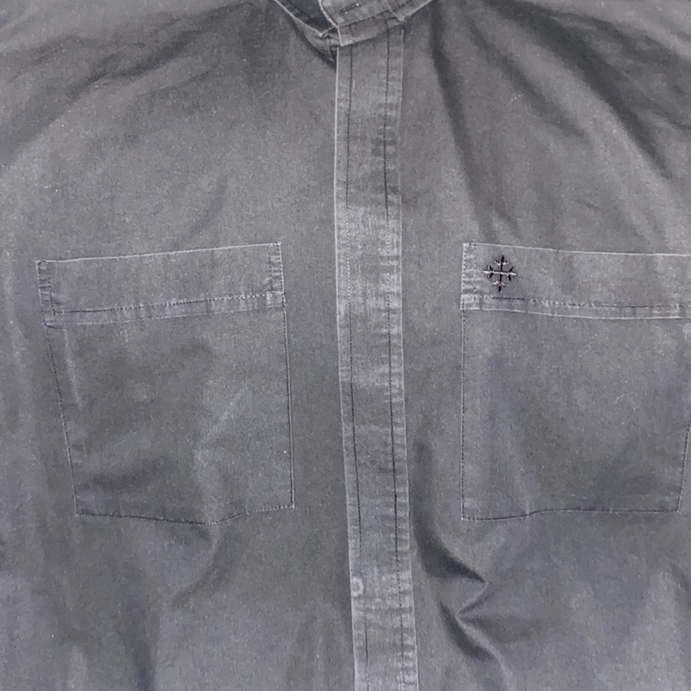 GUC Men’s mds Black Button Down Shirt Size 17 32/34 - Picture 4 of 7